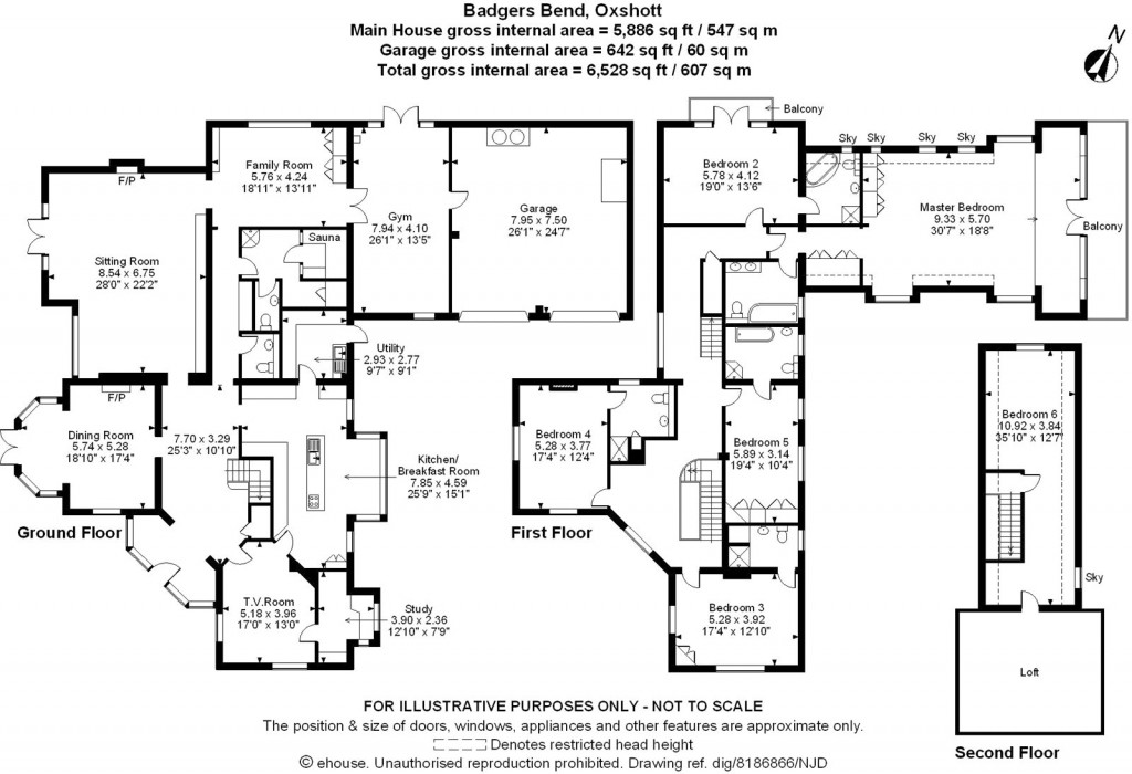 Floorplans For Fairoak Lane, Oxshott, KT22