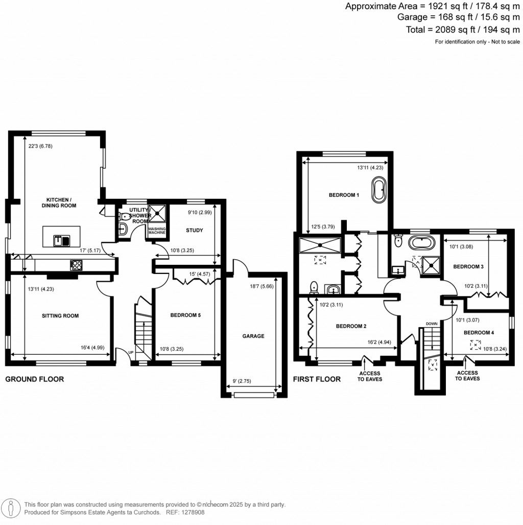 Floorplans For Thrift Vale, Guildford, GU4