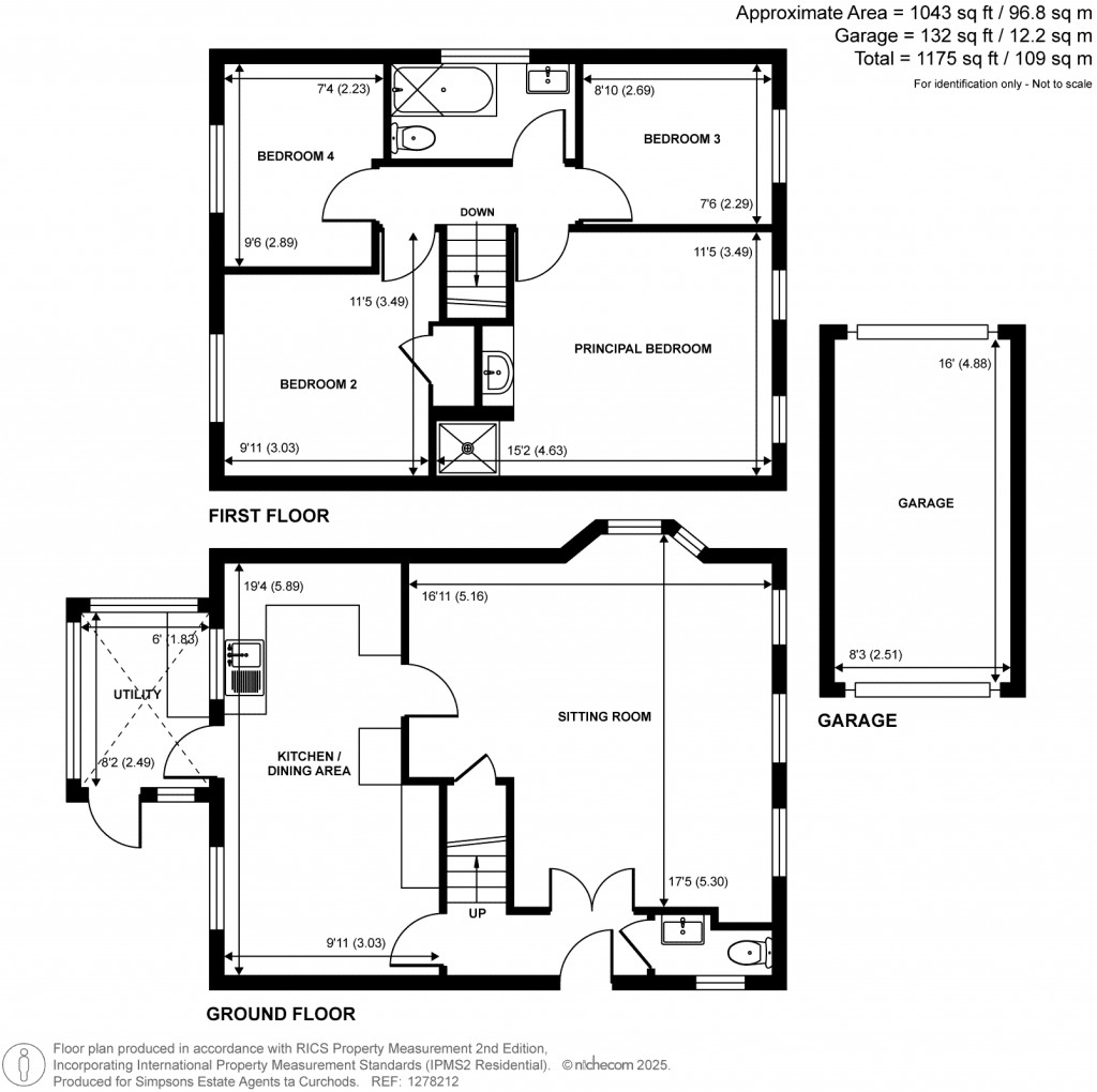 Floorplans For Darnley Park, Weybridge, KT13