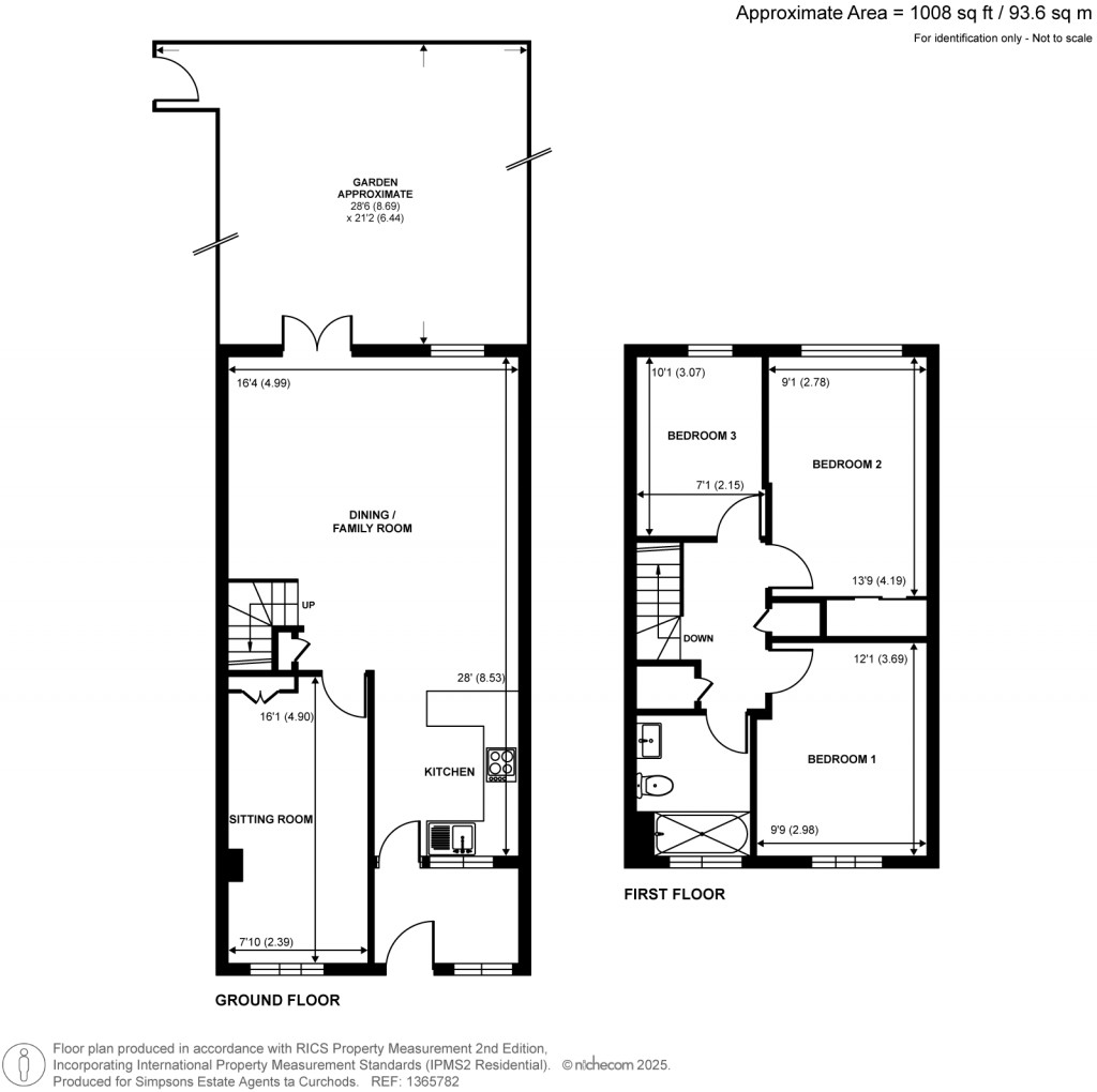 Floorplans For Sunnyside Road, Teddington