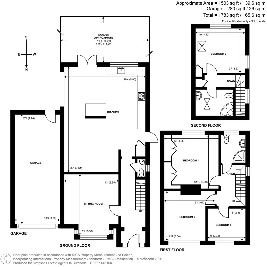Floorplans For Cobham Road, Fetcham, Surrey