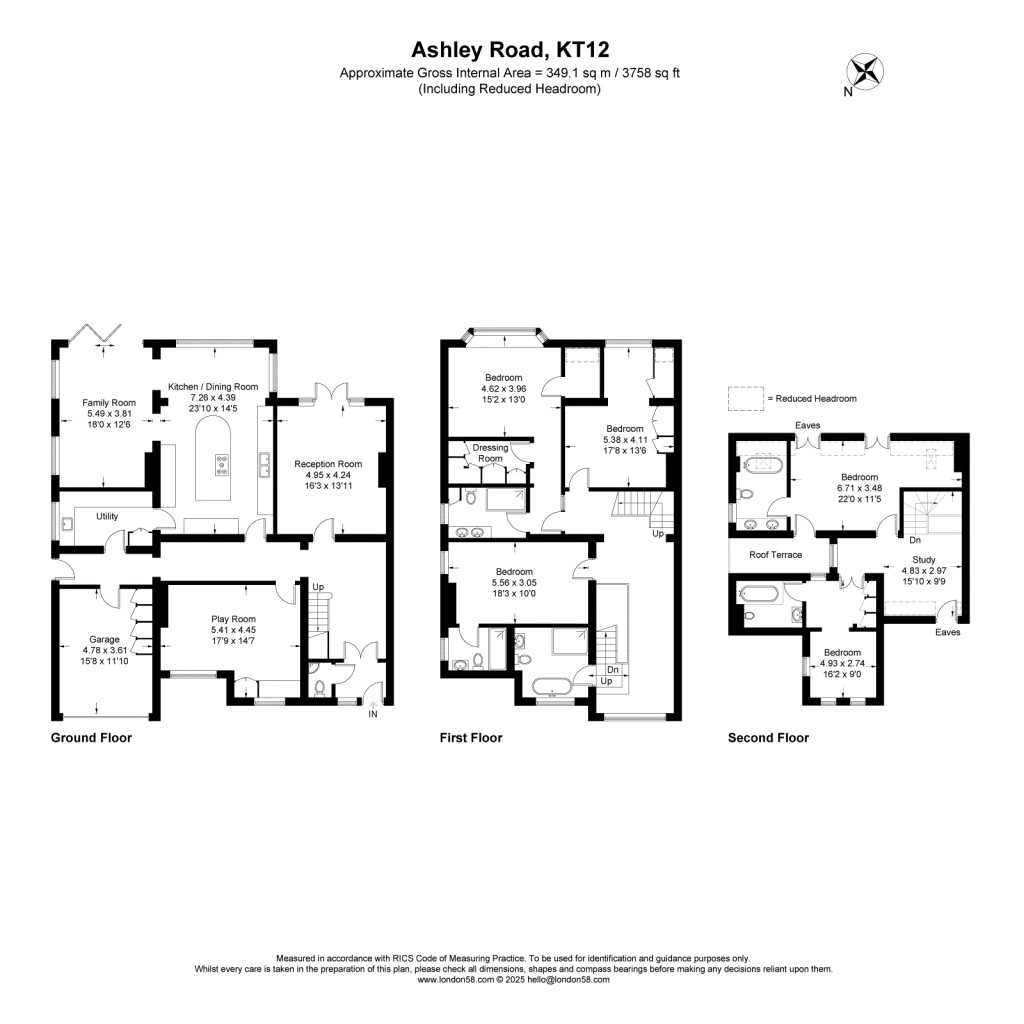 Floorplans For Ashley Road, Walton-On-Thames, Surrey