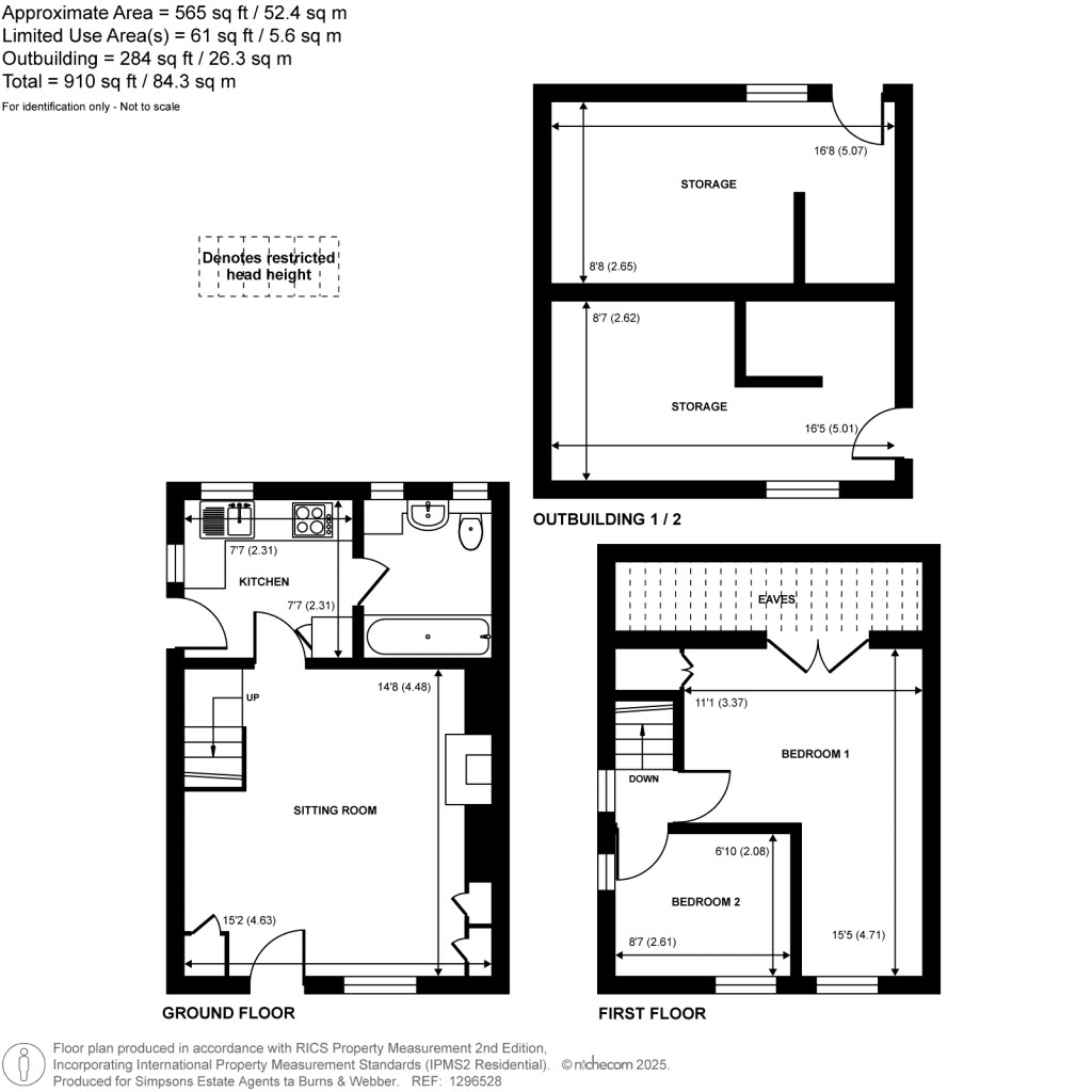 Floorplans For Manor Farm Cottages, Seale, GU10