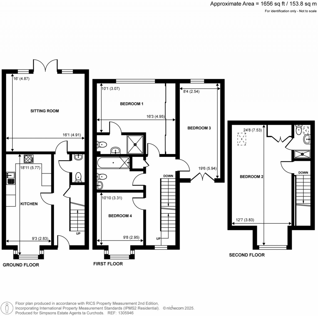 Floorplans For Fairwater Drive, Shepperton, Surrey