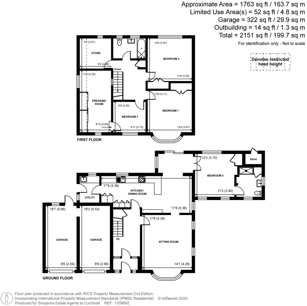 Floorplans For Orchard Drive, Horsell, Surrey