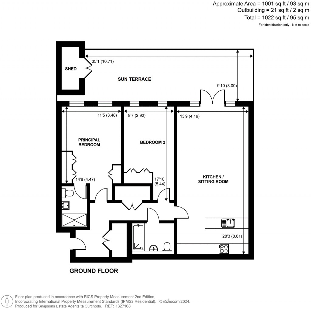 Floorplans For Oatlands Drive, Weybridge, Surrey