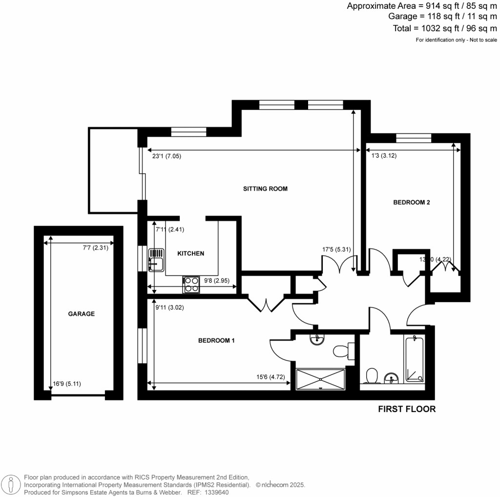 Floorplans For Morley Road, Farnham, Surrey