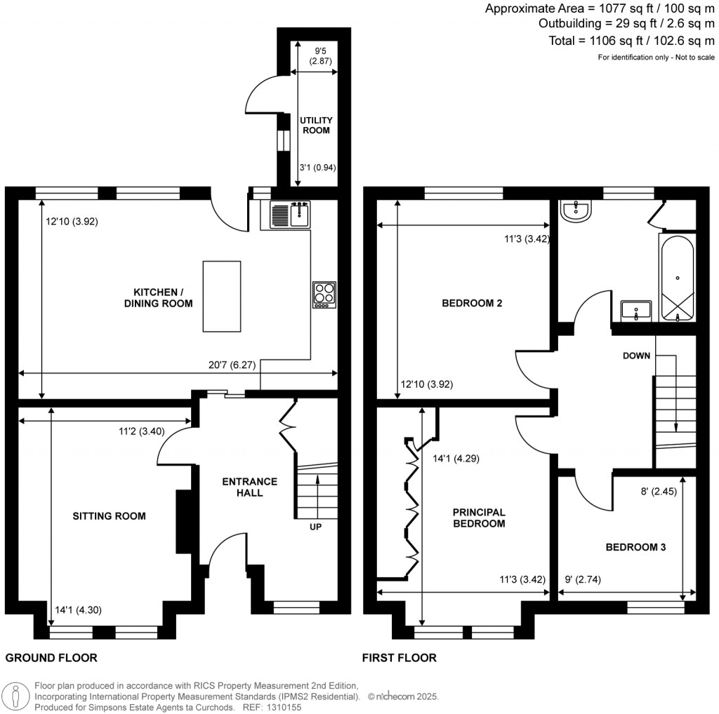 Floorplans For Holstein Avenue, Weybridge, Surrey