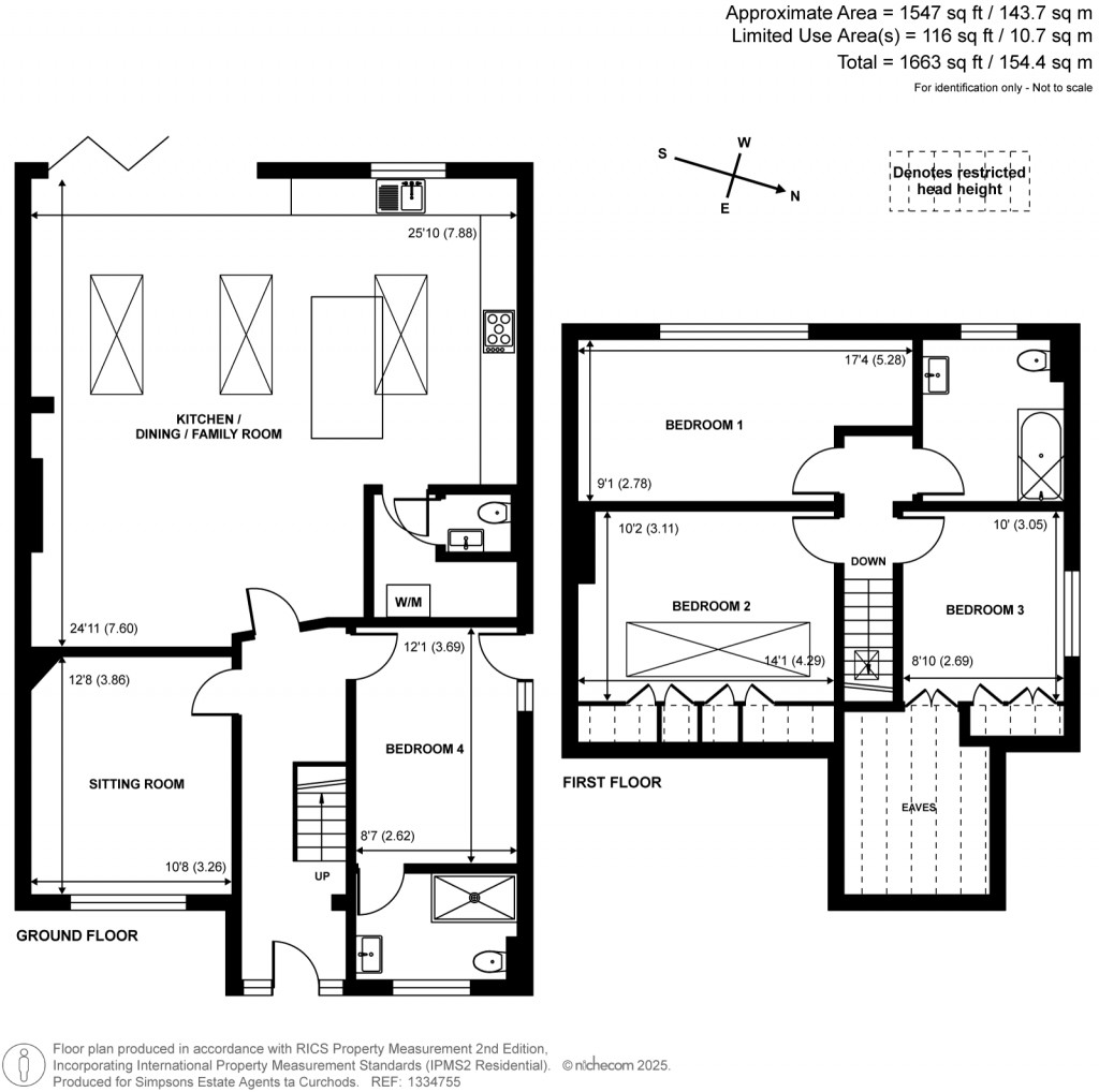 Floorplans For Greenwood Road, Thames Ditton, Surrey