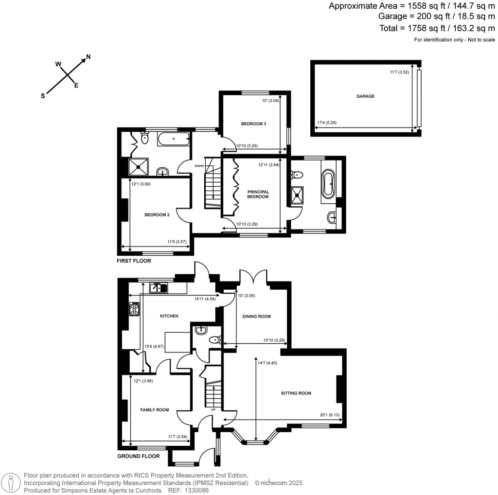 Floorplans For Littleheath Lane, Cobham, Surrey
