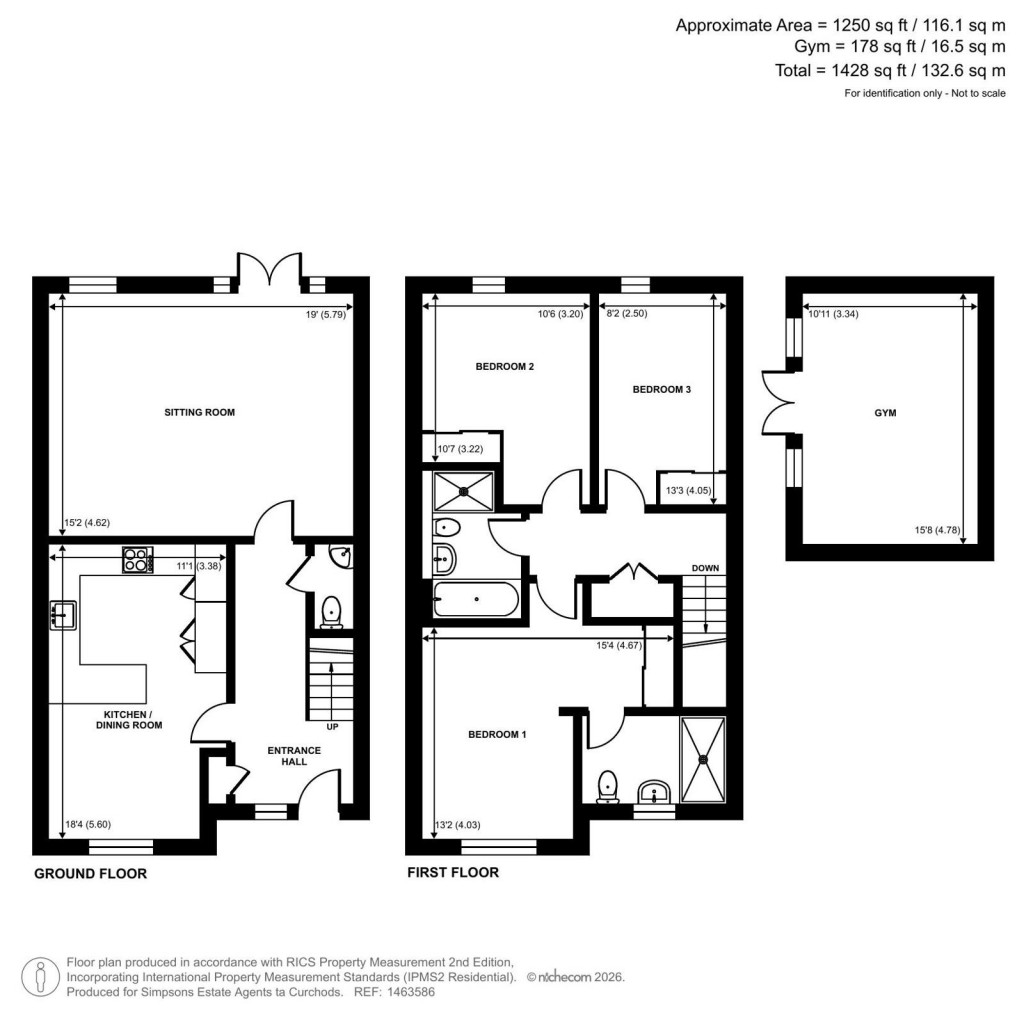 Floorplans For River Walk, Fetcham, Surrey