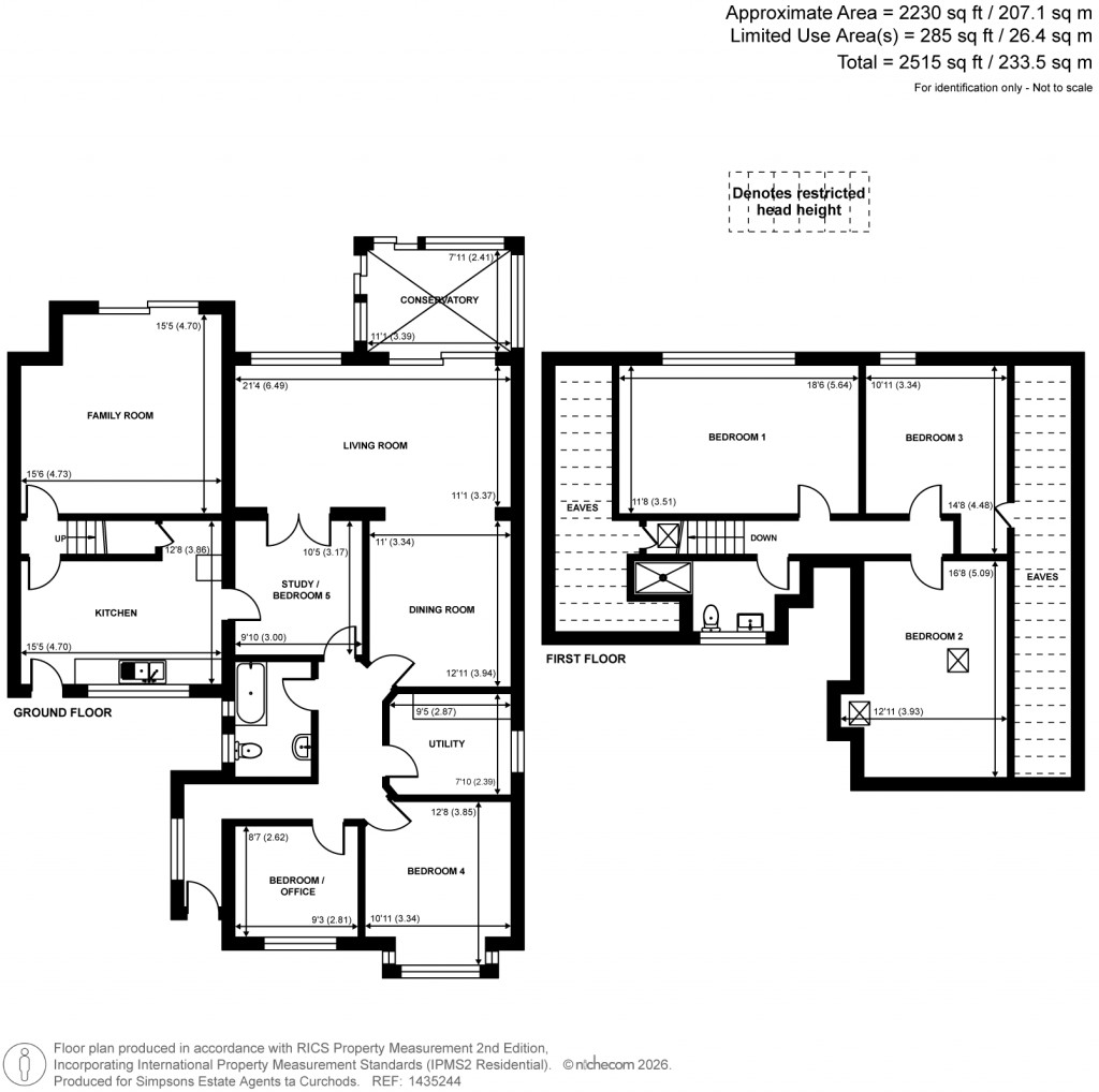 Floorplans For Sunbury Lane, Walton-On-Thames, Surrey