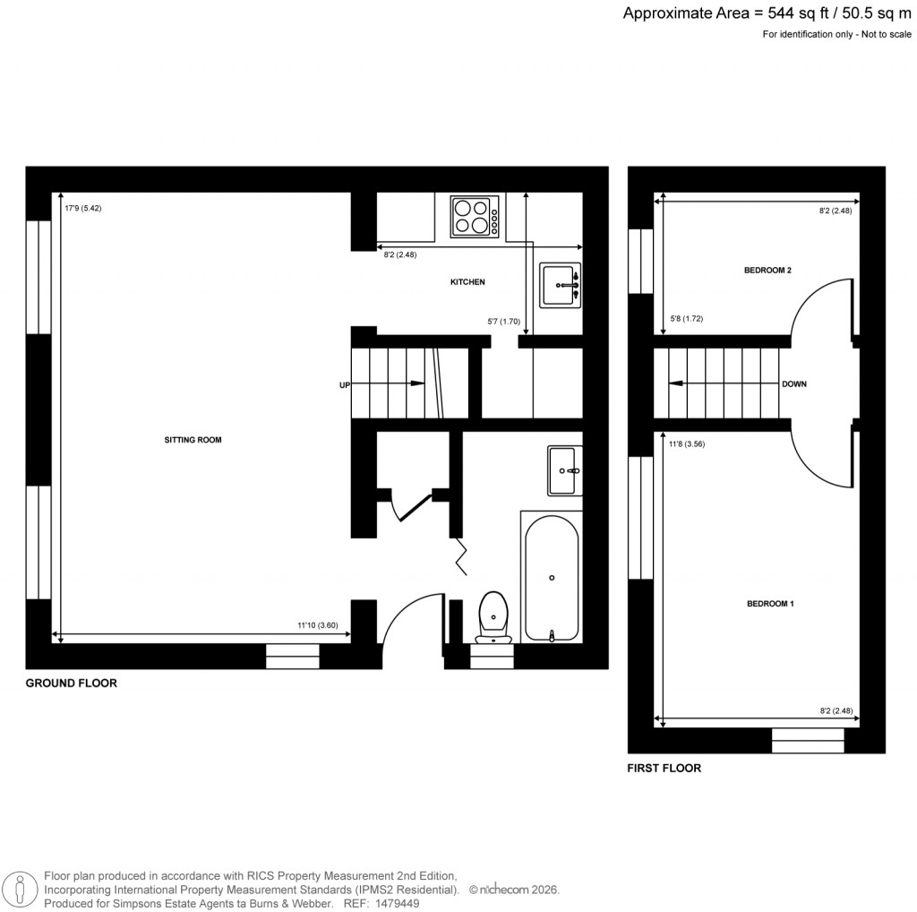 Floorplans For Folly Hill, Farnham, Surrey