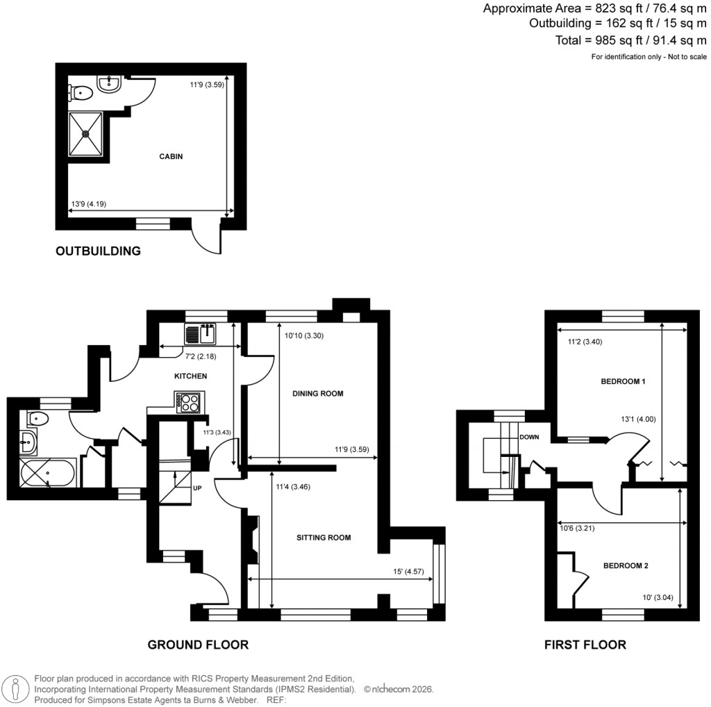 Floorplans For Farncombe Street, Godalming, Surrey