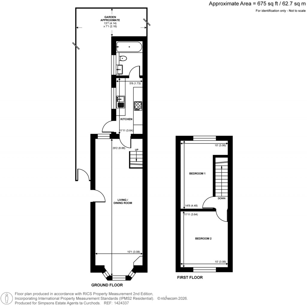 Floorplans For Church Street, Lower Sunbury, Surrey