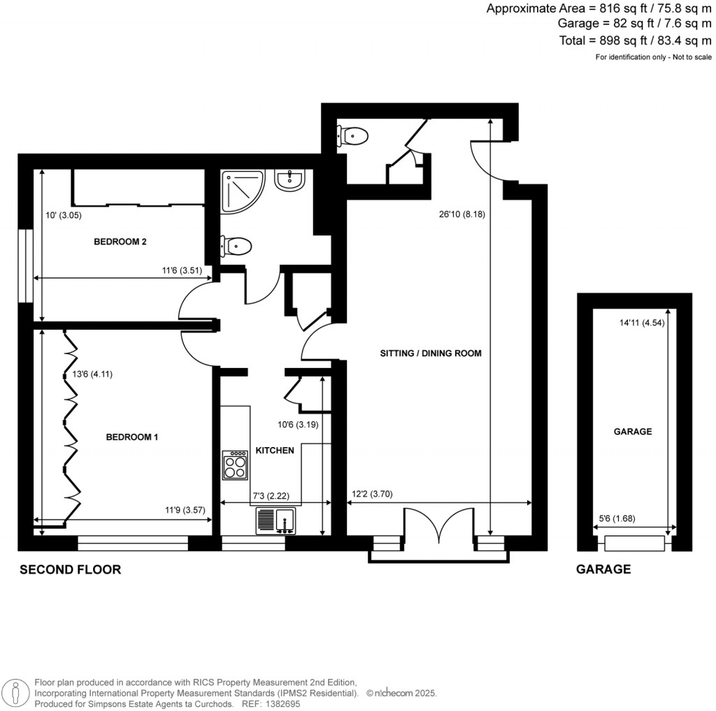 Floorplans For Oatlands Drive, Weybridge, Surrey