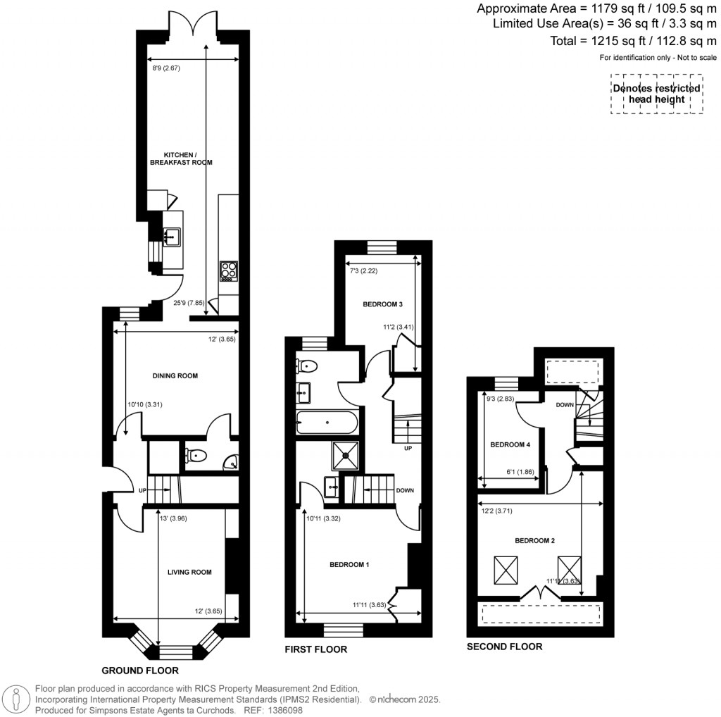 Floorplans For Albany Road, Hersham, Walton-On-Thames