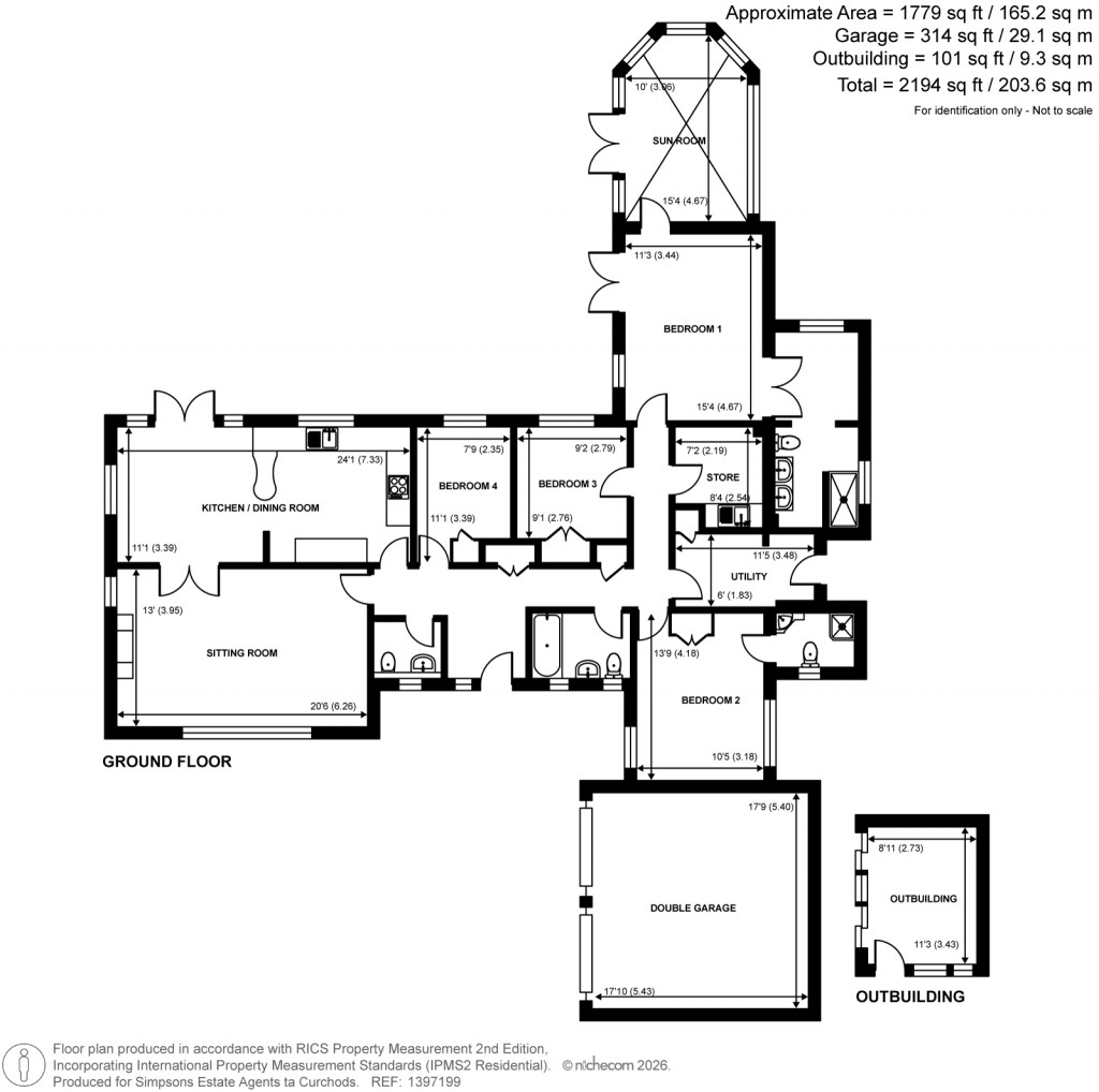 Floorplans For Rickford, Worplesdon, Surrey