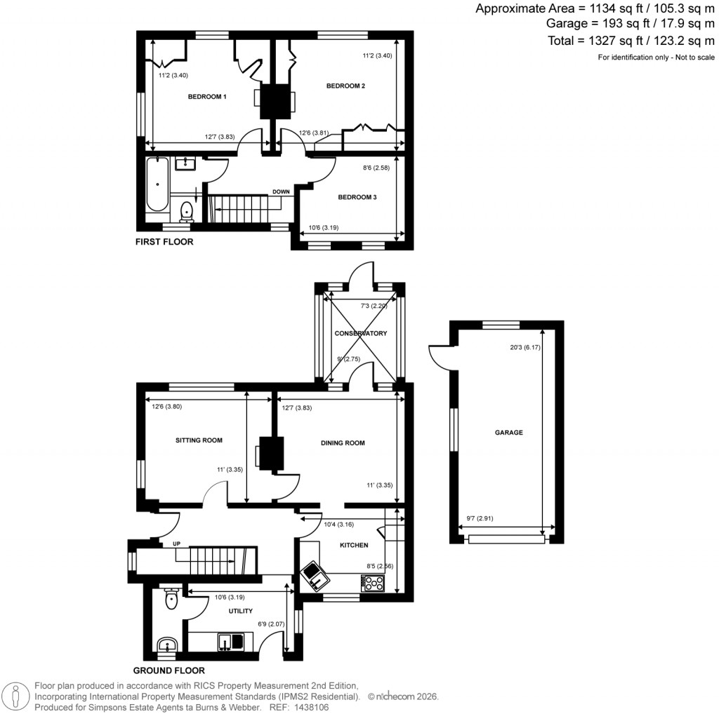 Floorplans For Crondall Lane, Farnham, Surrey