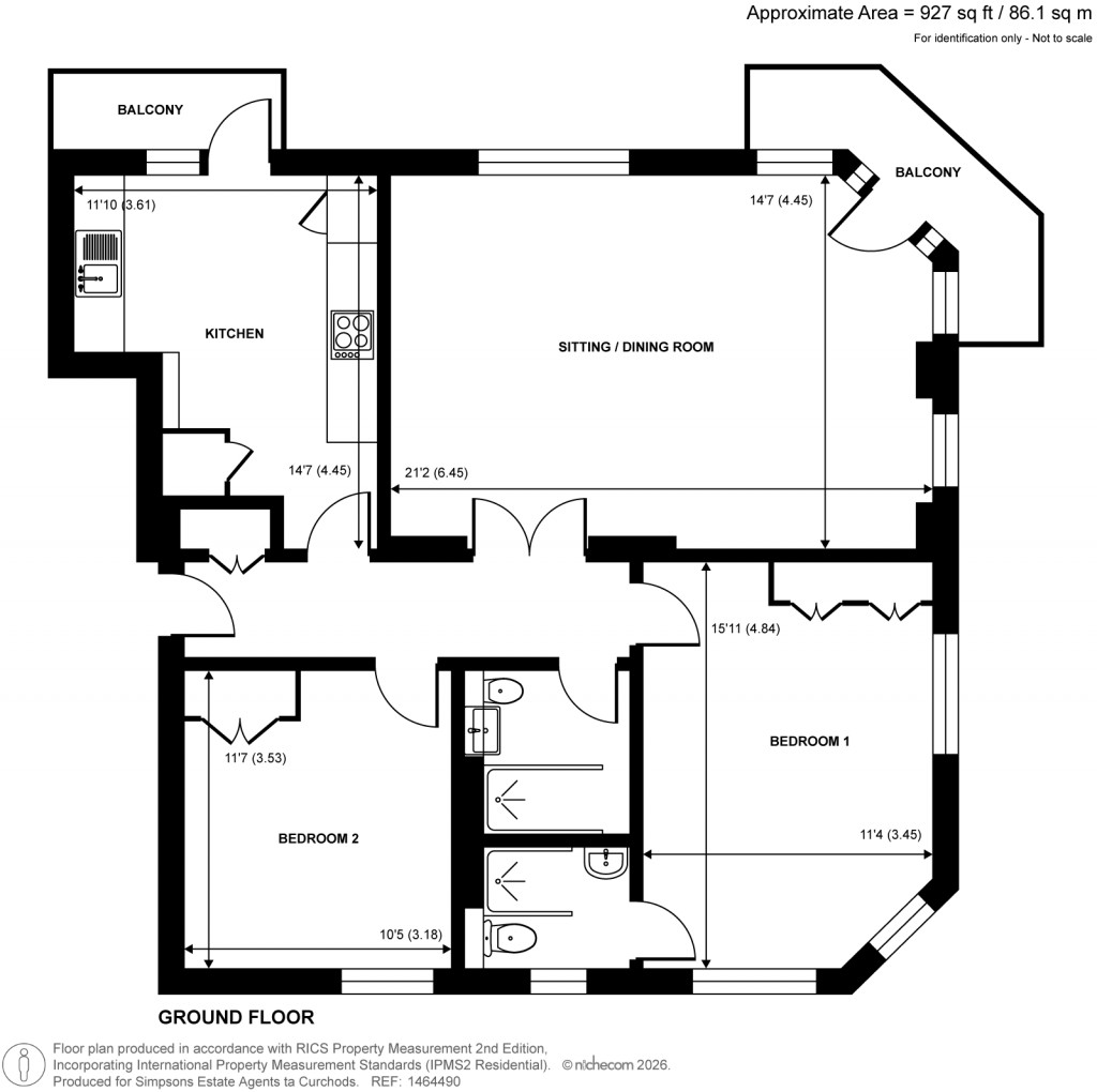 Floorplans For Claremont Avenue, 36 Claremont Avenue, Woking