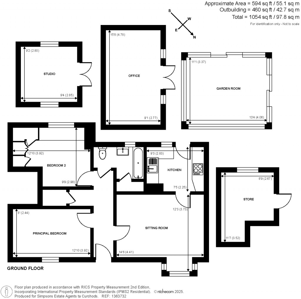 Floorplans For Kingston Avenue, East Horsley, Surrey