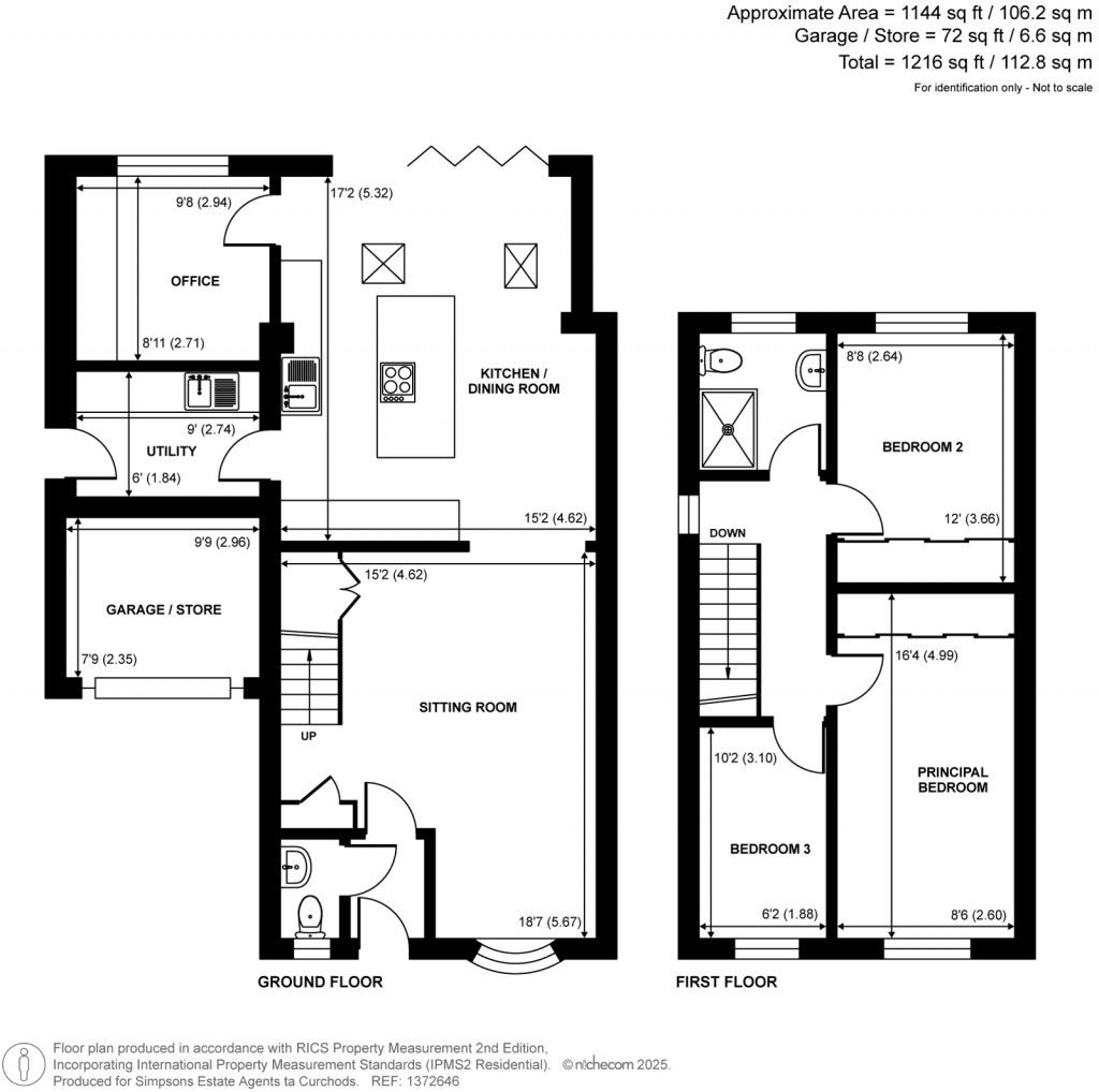 Floorplans For Hillcrest, Weybridge, Surrey
