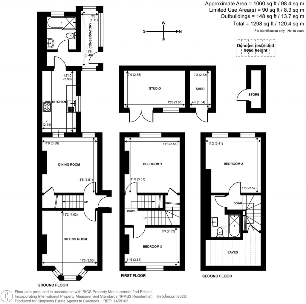 Floorplans For Spencer Road, Cobham, Surrey