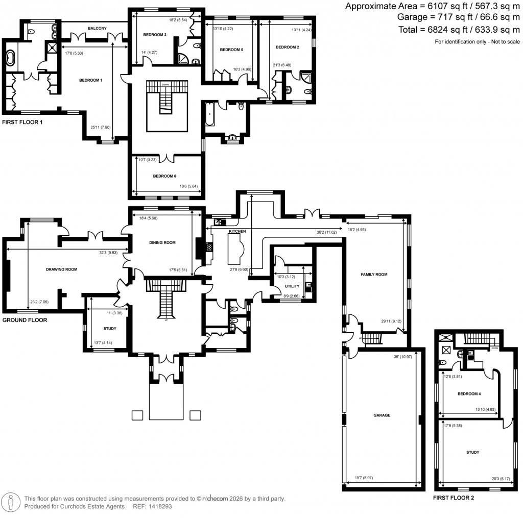 Floorplans For Byfleet Road, Cobham, Surrey