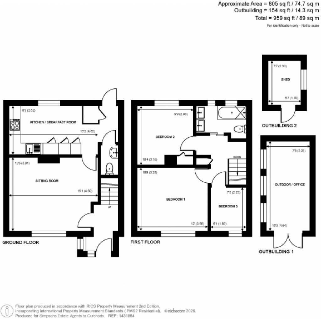 Floorplans For Lambourne Crescent, Woking