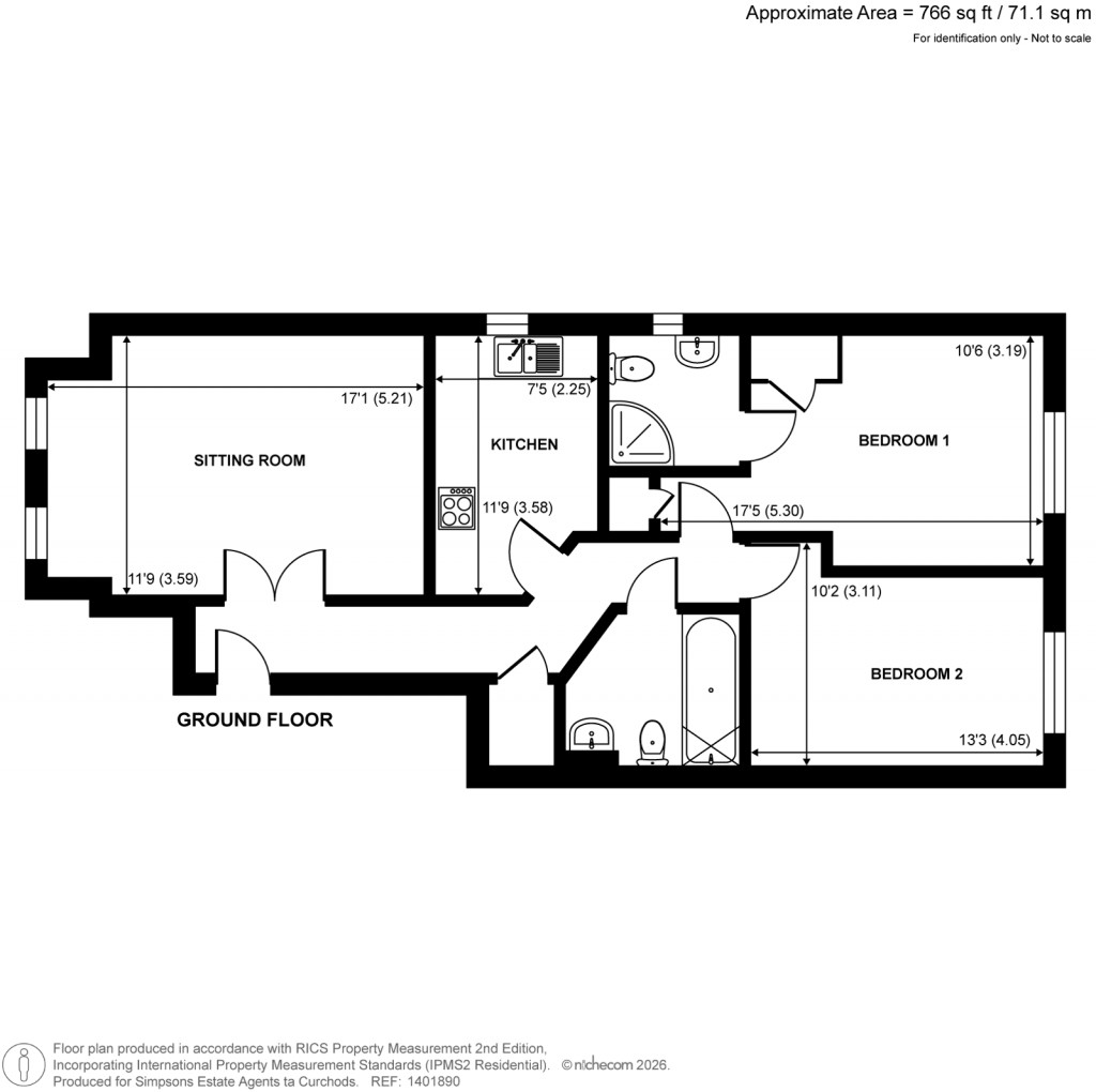 Floorplans For Pendenza, Cobham, Surrey