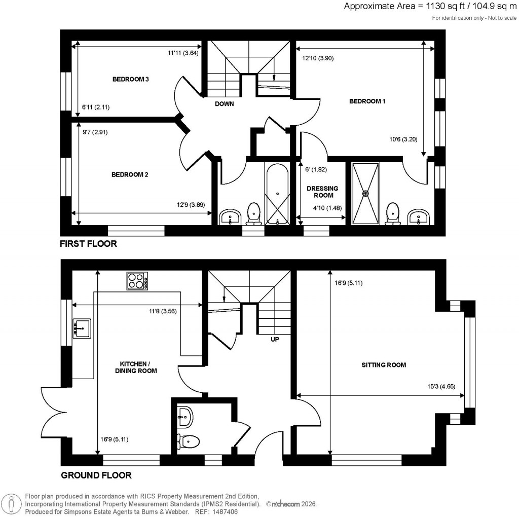 Floorplans For Windacres Farm Lane, Rudgwick, West Sussex