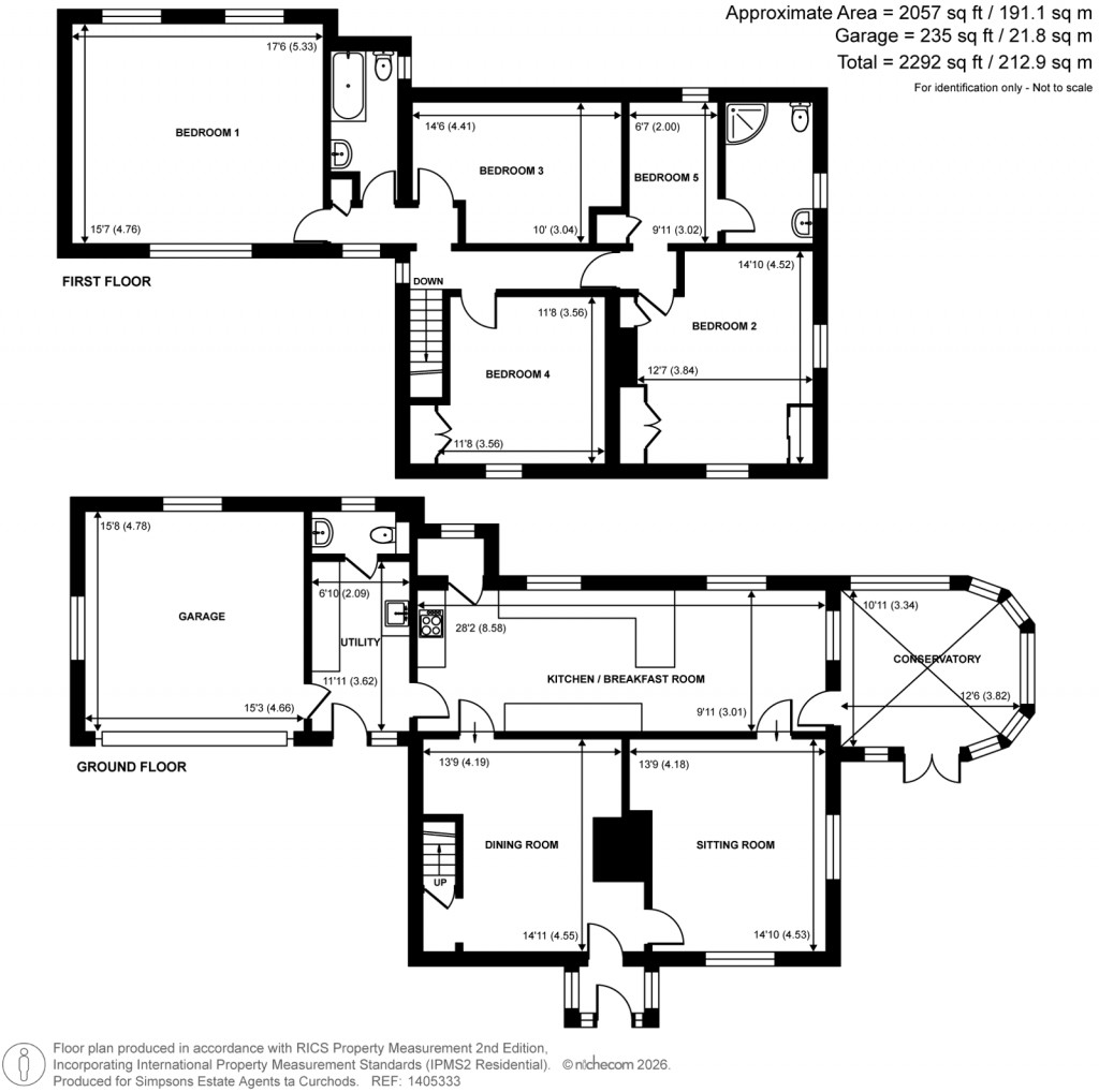 Floorplans For Blackhorse Road, Woking, Surrey