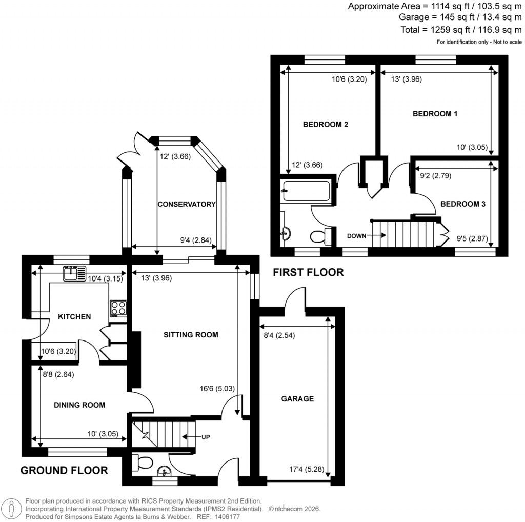 Floorplans For Weywood Lane, Farnham, Surrey