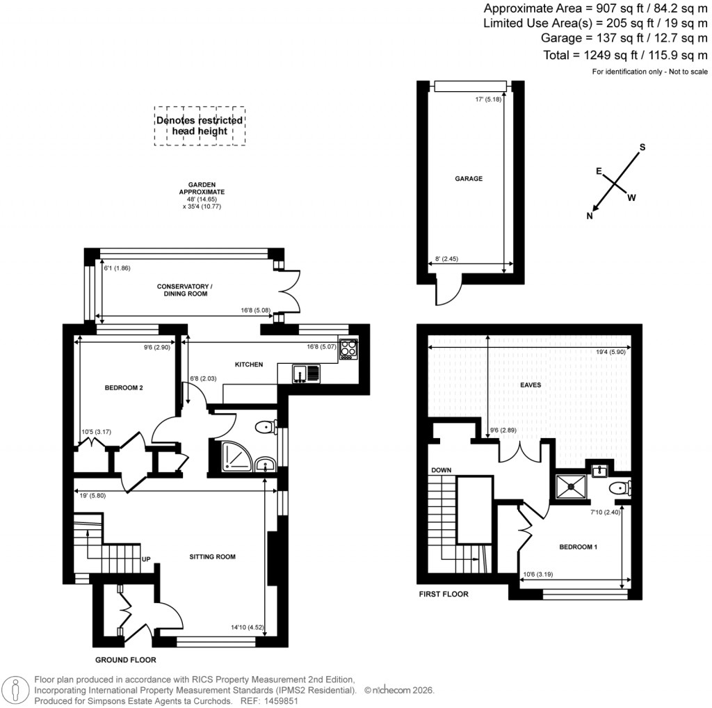 Floorplans For Matthew Arnold Close, Cobham, Surrey