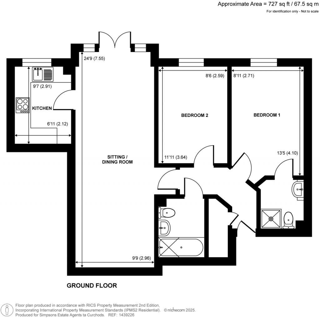 Floorplans For Heathside Road, Woking, Surrey