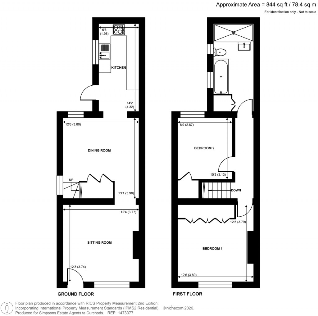 Floorplans For St. Marys Road, Weybridge, Surrey