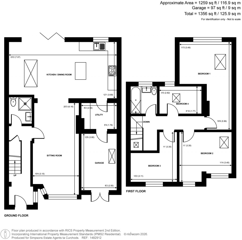 Floorplans For Old Woking, Woking, Surrey