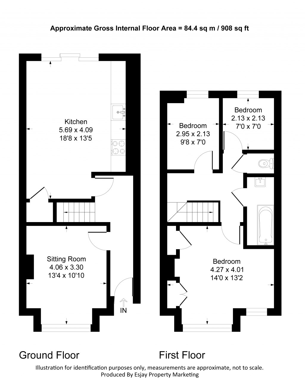 Floorplans For Beaconsfield Road, New Malden, Surrey