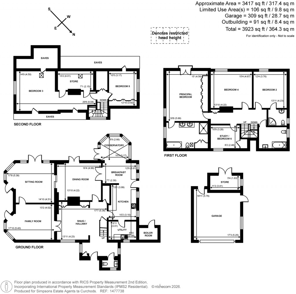 Floorplans For Leatherhead Road, Oxshott, Surrey