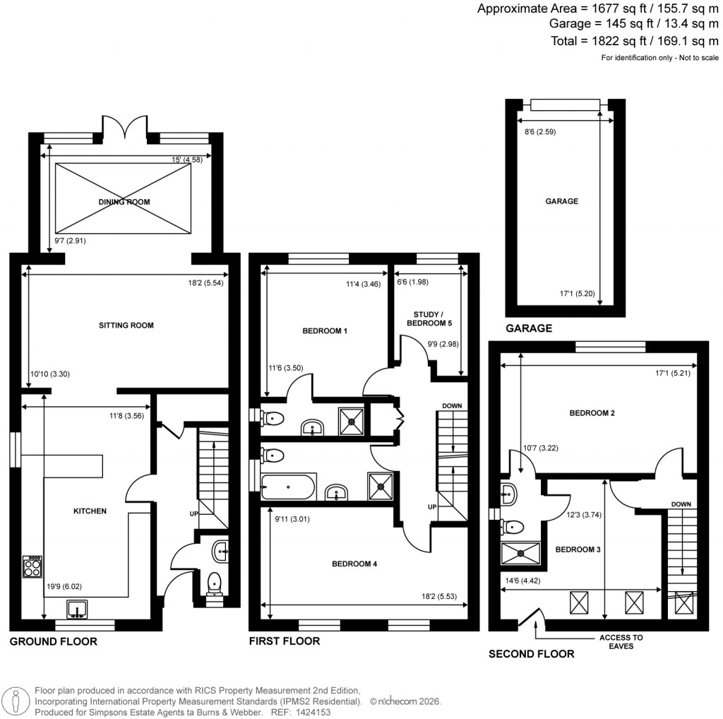 Floorplans For Little Green Lane, Farnham, Surrey