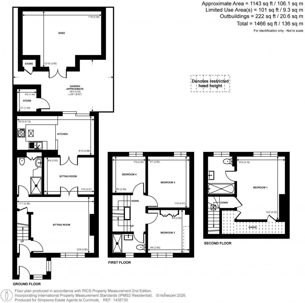 Floorplans For Fleetwood Road, Kingston Upon Thames