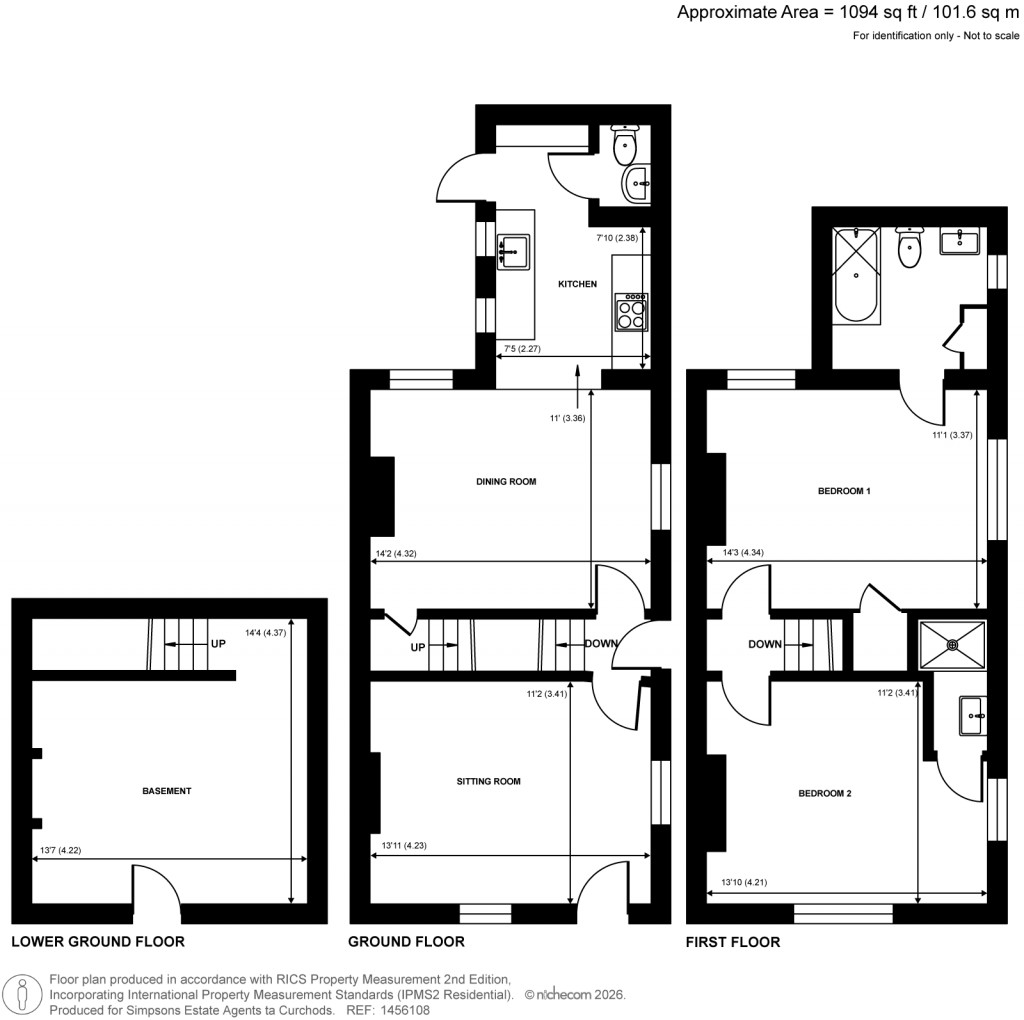 Floorplans For Cline Road, Guildford, Surrey