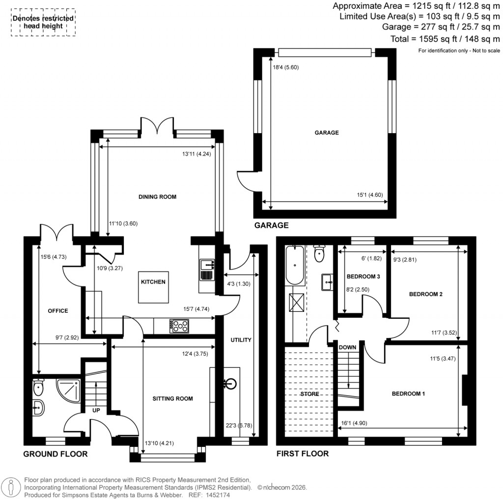 Floorplans For Franklyn Road, Godalming, Surrey