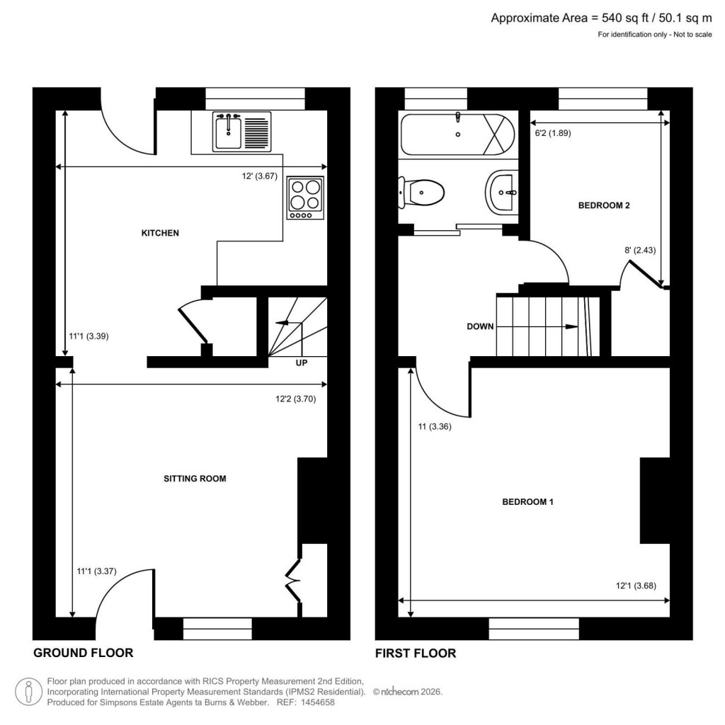Floorplans For Upper Hale Road, Farnham, Surrey