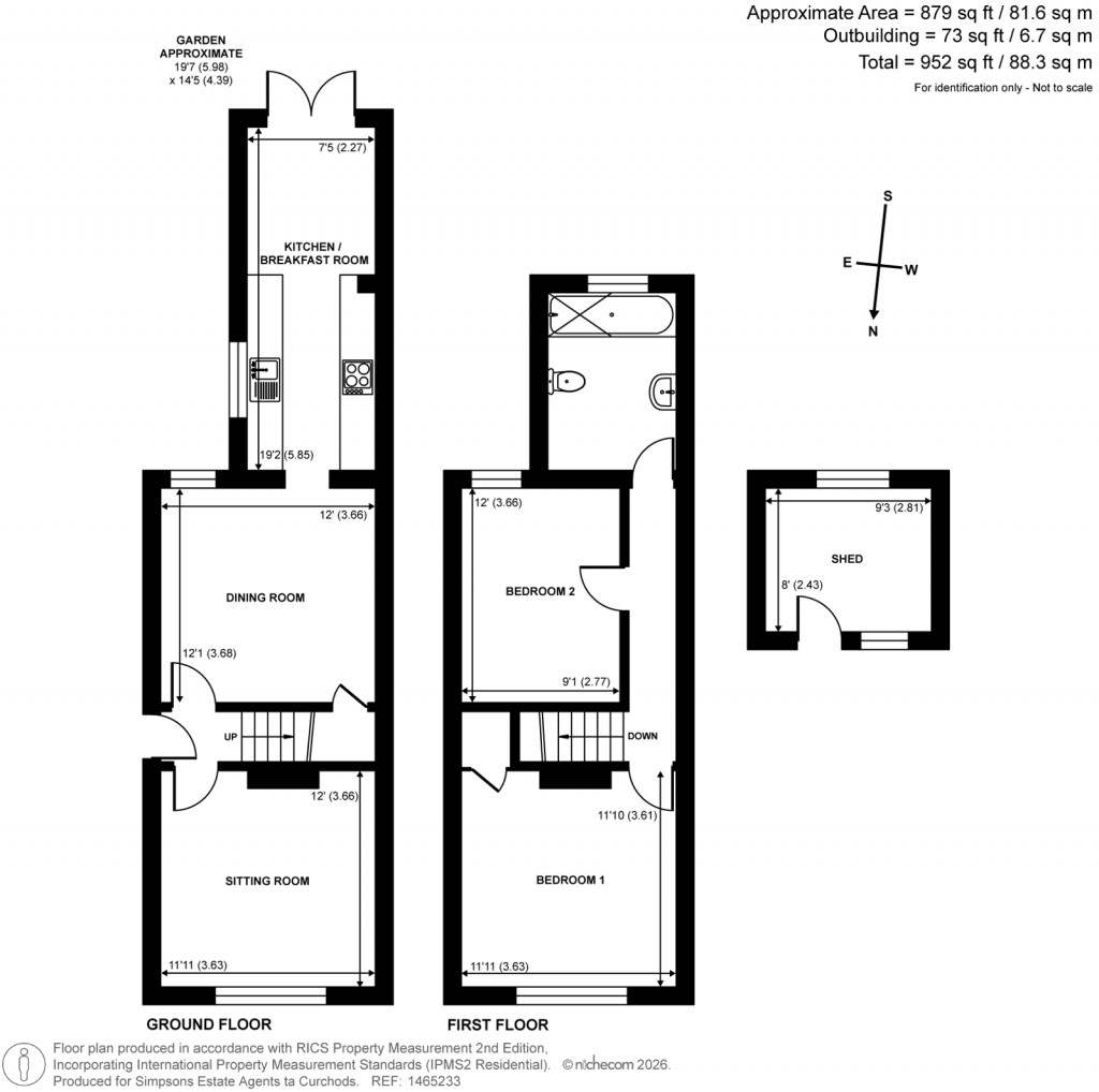Floorplans For Portsmouth Road, Cobham, Surrey