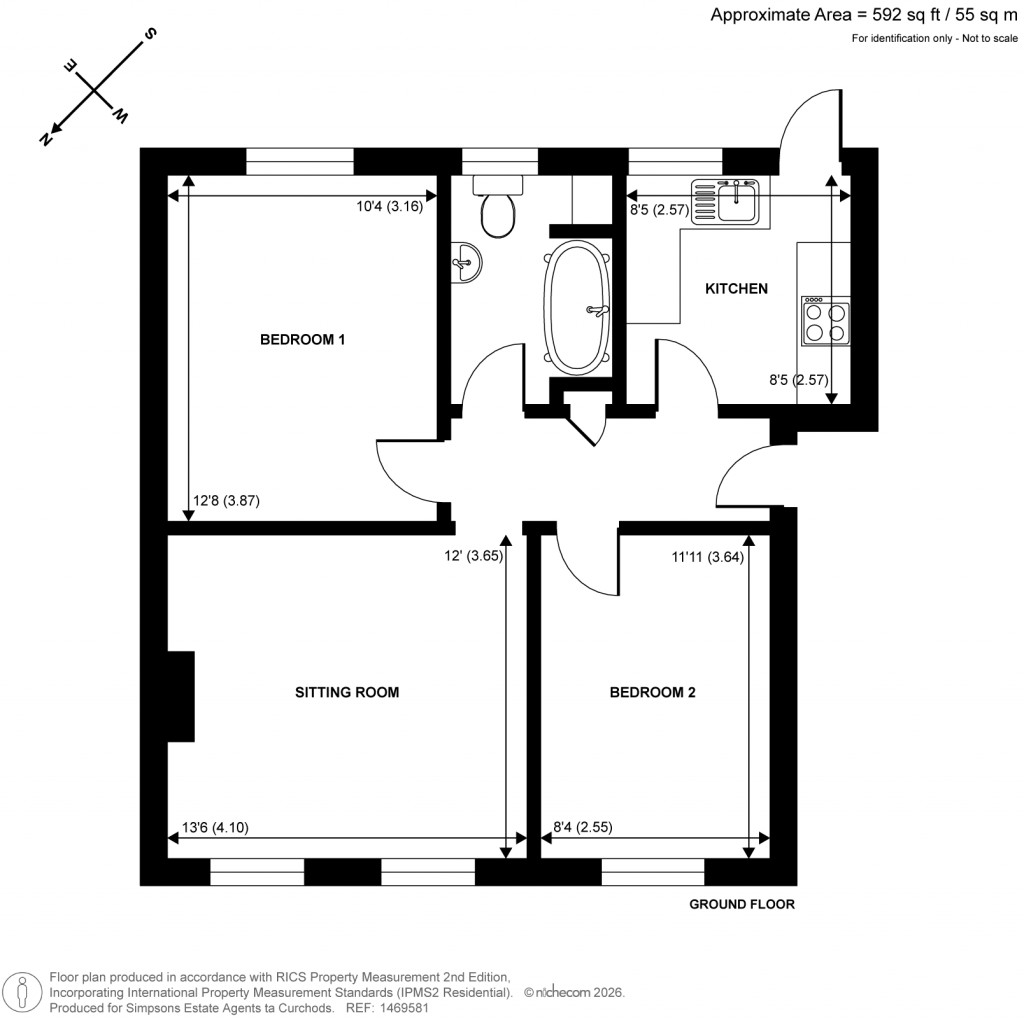 Floorplans For Portsmouth Road, Thames Ditton, Surrey