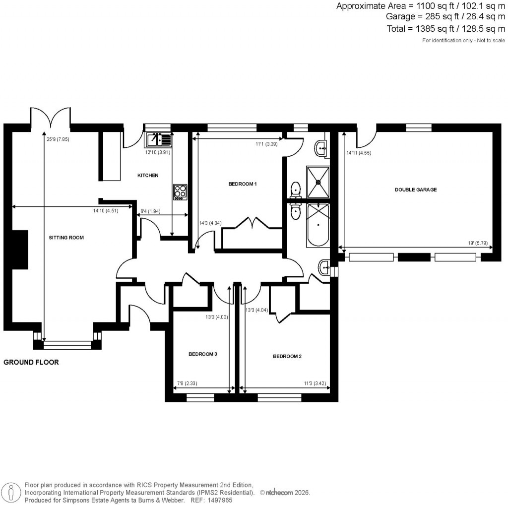 Floorplans For Ifold, Loxwood, West Sussex