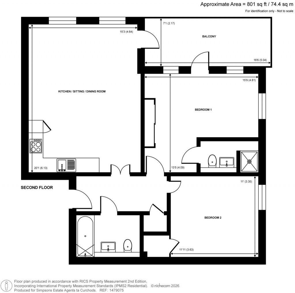 Floorplans For Hipley Street, Old Woking, Woking