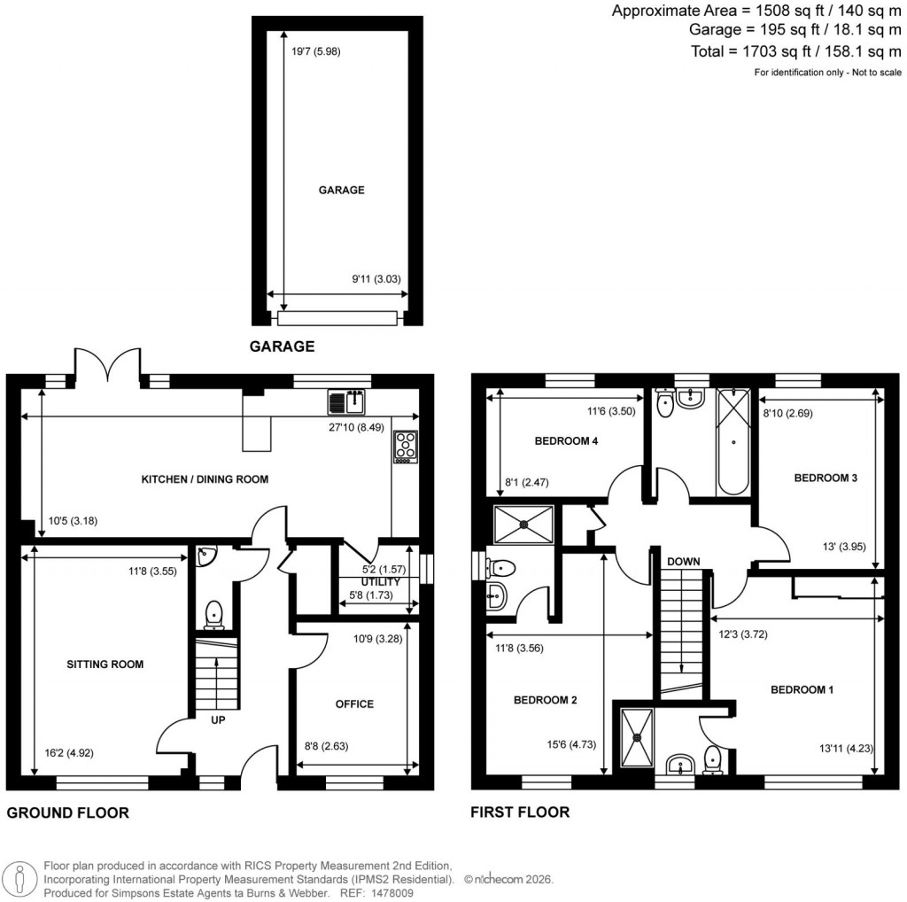 Floorplans For Longhurst Avenue, Cranleigh, Surrey