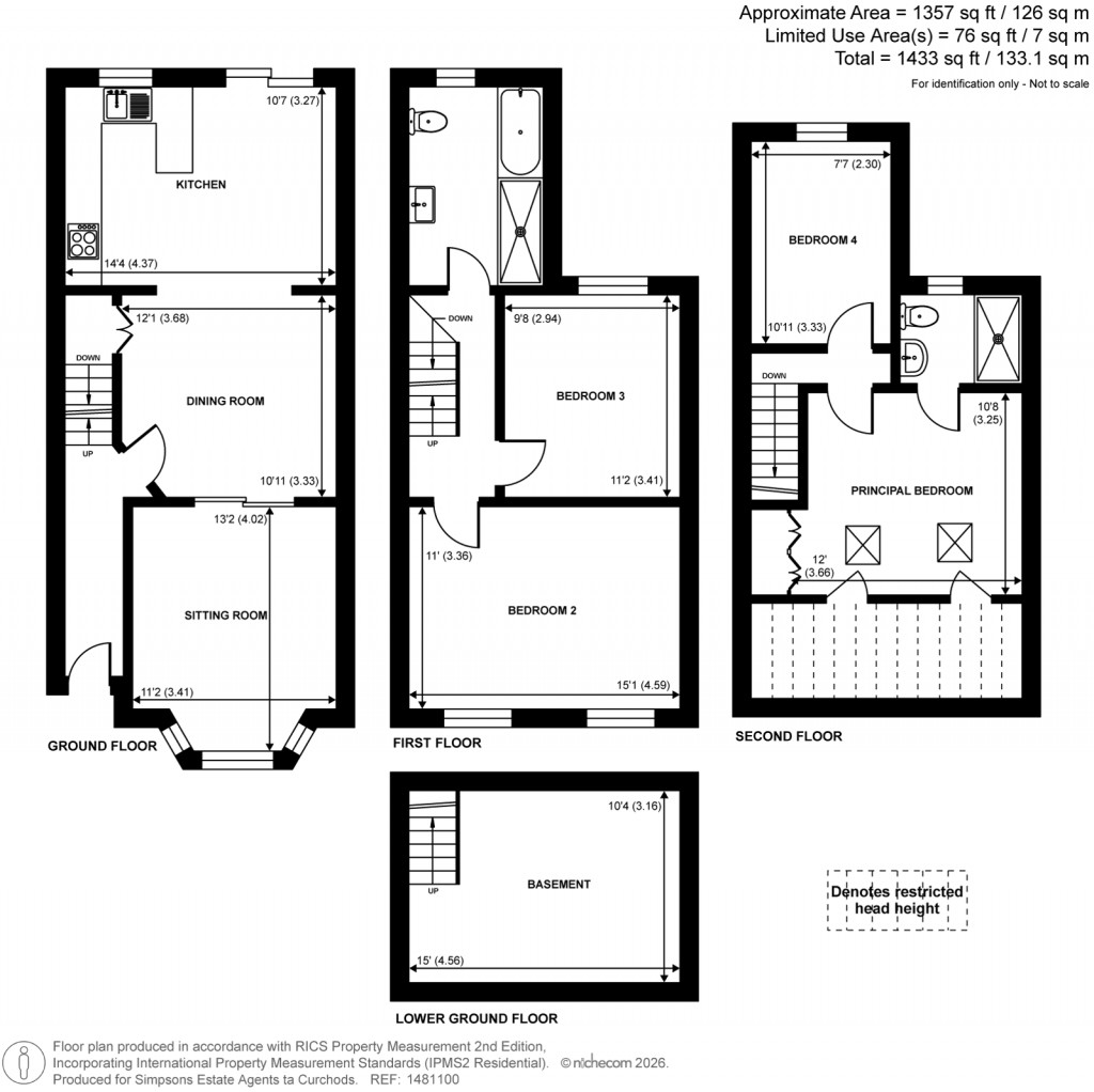 Floorplans For Gibbon Road, Kingston Upon Thames